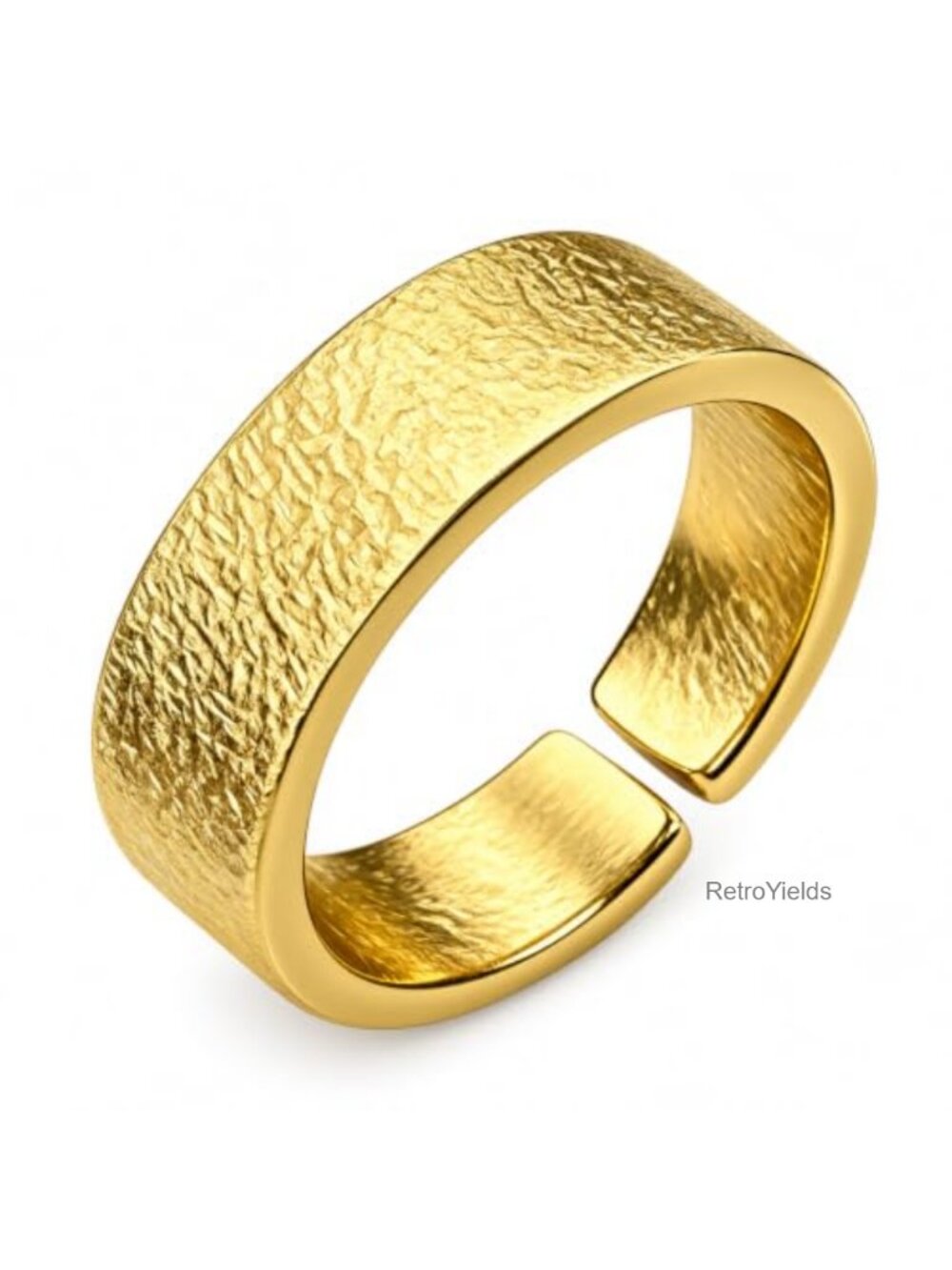 Hammered Textured Thumby Ring Adjustable Open Ring Cuff Ring Jewelry